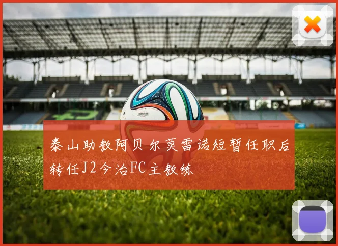 泰山助教阿贝尔莫雷诺短暂任职后转任J2今治FC主教练